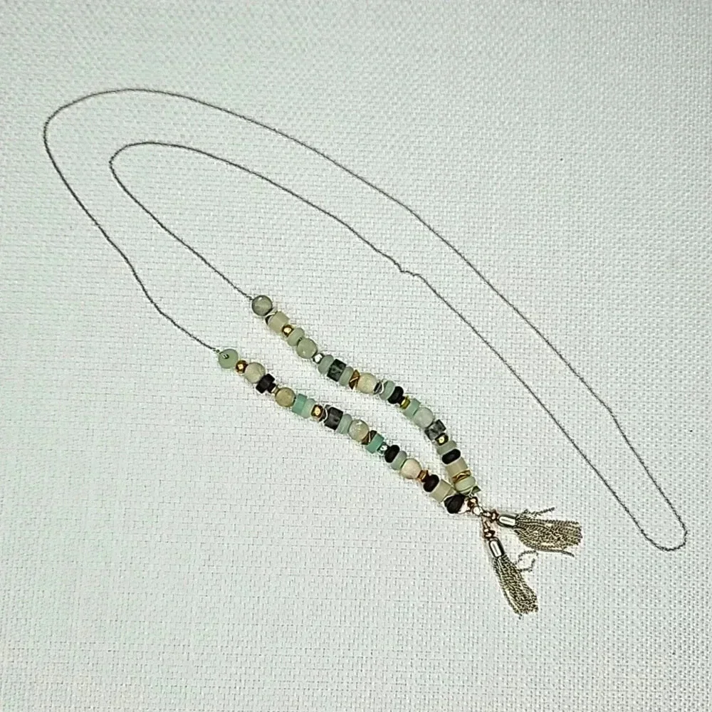 NIB - Retired‎ Stella & Dot Anda Intention Lariat Necklace Balance Beaded Tassel